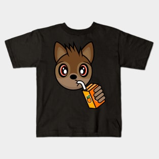 Orange Juice Bat Count Chiroptera Kids T-Shirt